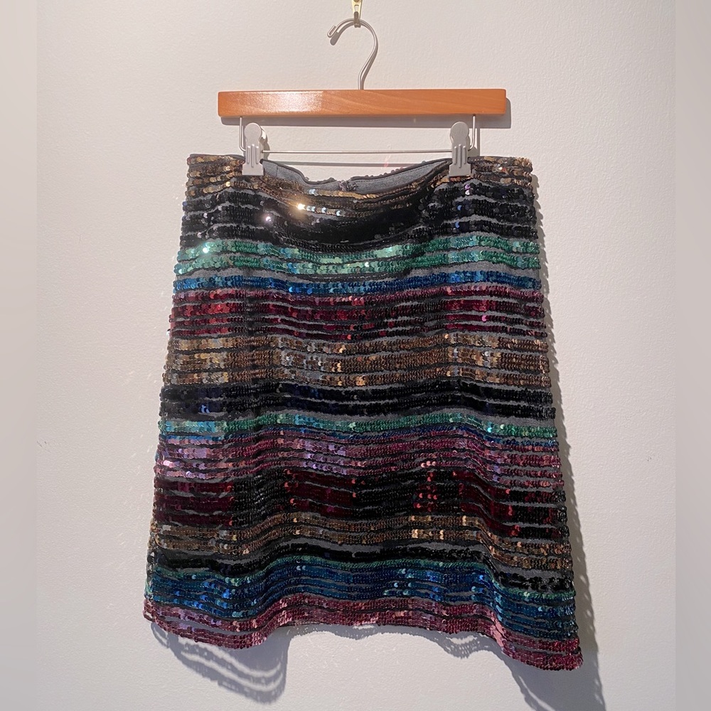 Moulinette Soeurs (Anthropologie Brand) Sequin Mini Skirt - Size 8